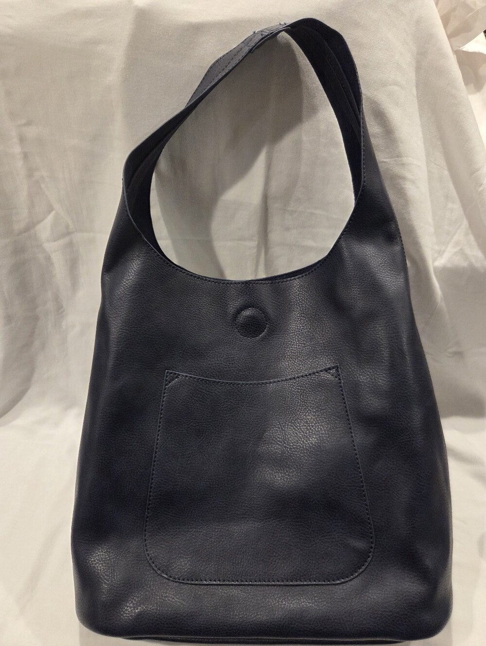 Joy Susan Womens Molly Slouchy 2-in-1 Hobo Handbag Dark Navy - Picture 2 of 7